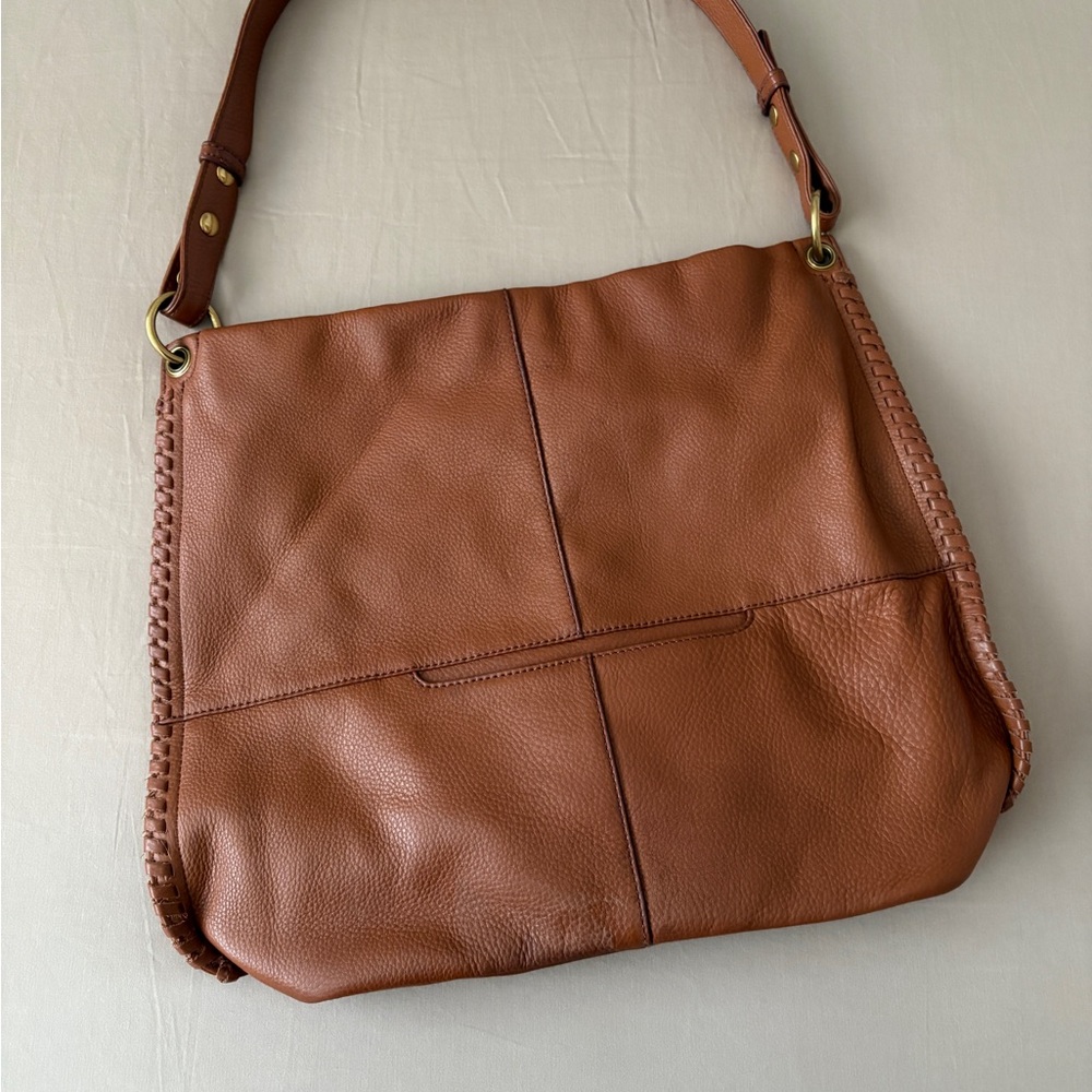 HOBO 🤎 Leather Shoulder Bag with FLAW